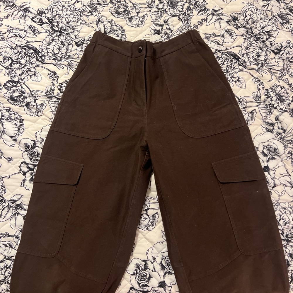 Men's Brown Cargo Pants - Classic Utility Style